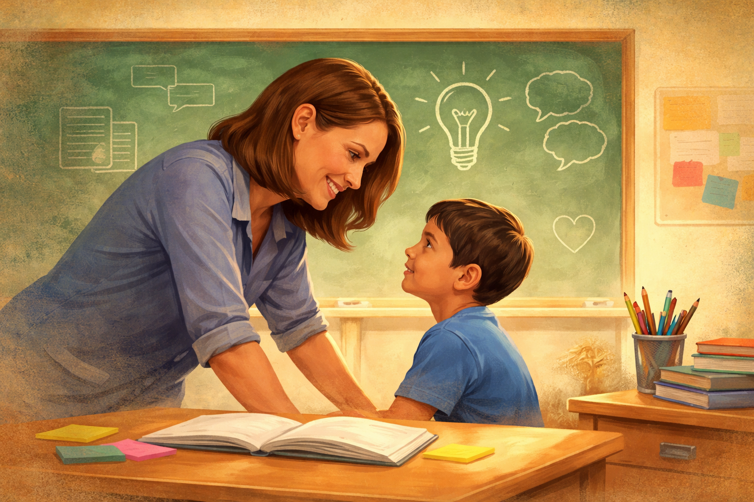 Classroom language and encouragement image